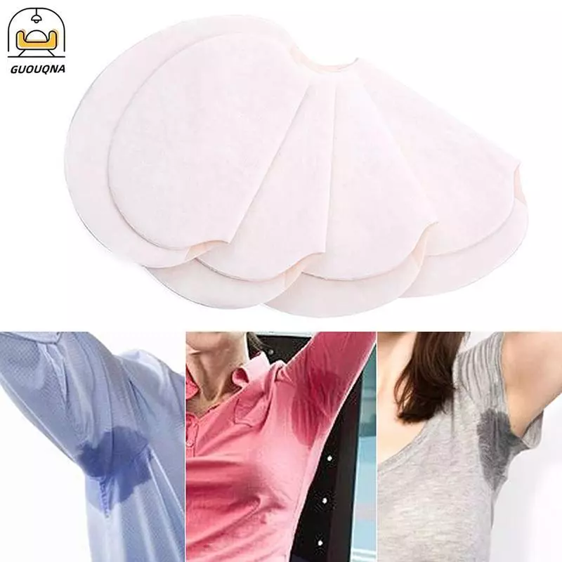 GUOUQNA Mới 50 Chiếc Nách Nách Mồ Hôi Miếng Lót Stiers Lá Chắn Bảo Vệ Thấm Hút Dùng Một Lần