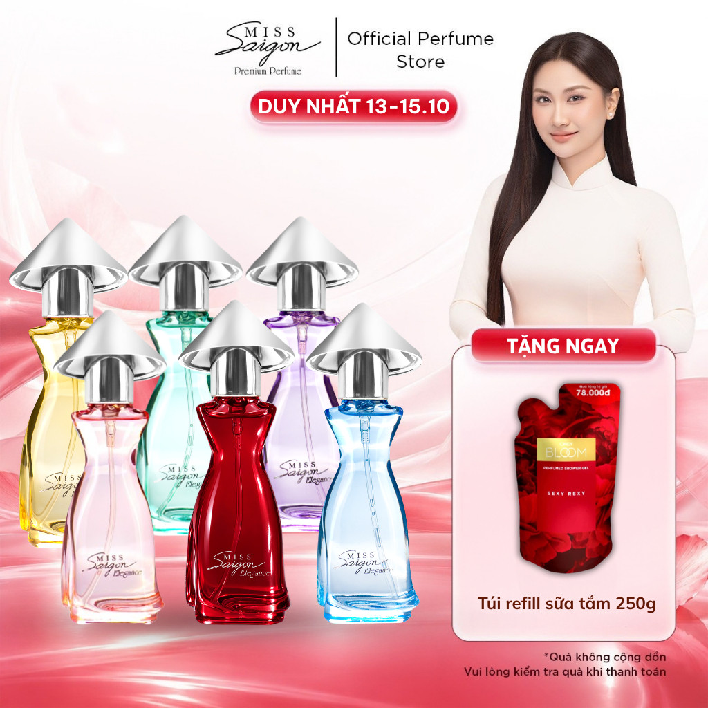 Nước Hoa Nữ Miss Saigon Elegance Lưu Hương Lâu, Hương Thơm Ngọt Ngào, Cuốn Hút Và Sang Trọng