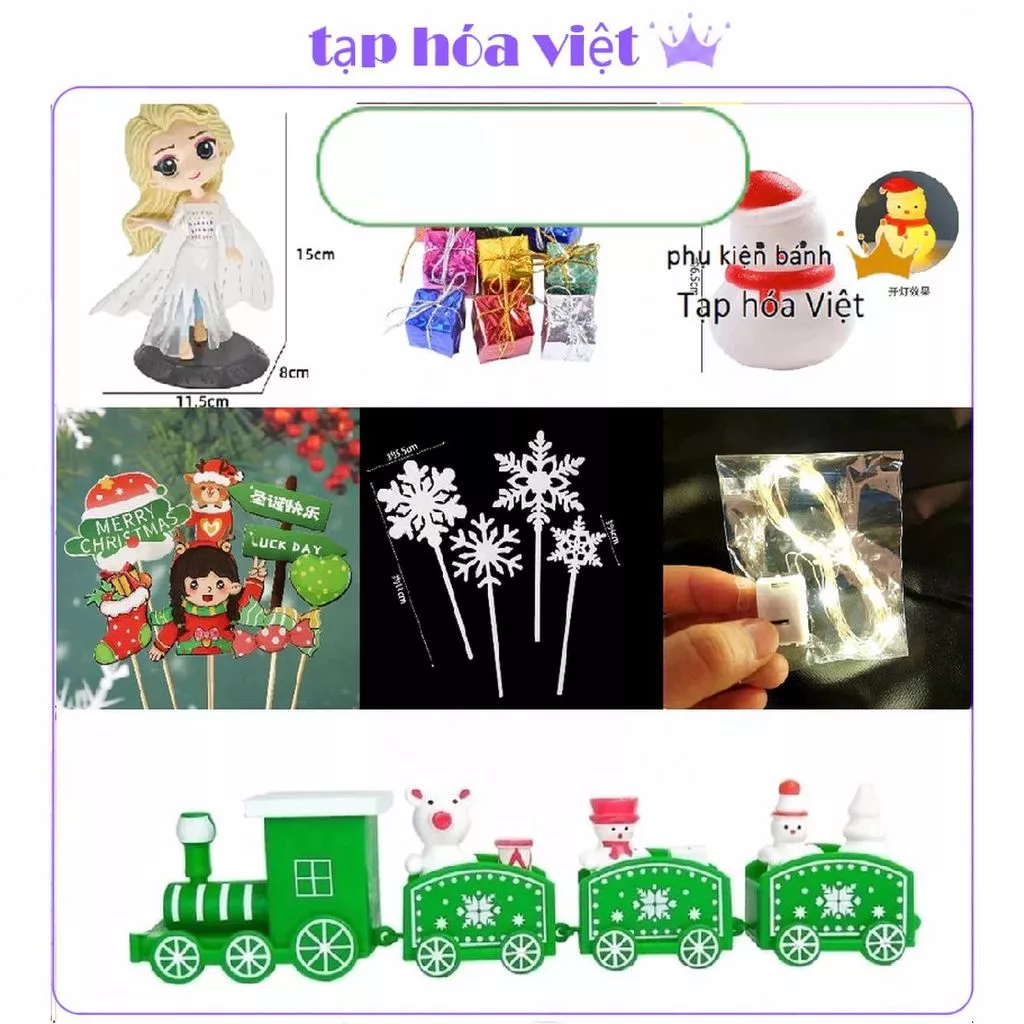 CÁC MẪU NOEL Trang trí bánh kem Noel, trang trí bánh kem Giáng Sinh HOT 2024