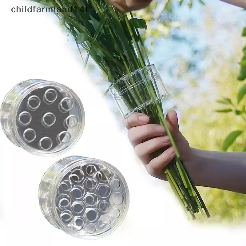 Xoắn Ốc Ikebana Thân Hoa Giá Đỡ Cho Bình Hoa Nhà Tiện Lợi Cố Định Bó Hoa Sắp Xếp Lỗ Tròn Thiết Kế Phụ Kiện