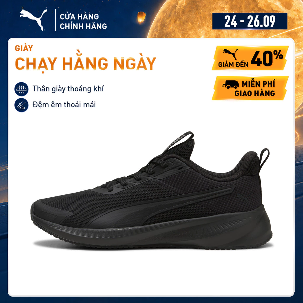 Giày Chạy Bộ PUMA Unisex Flyer Lite 4 Black Màu Đen