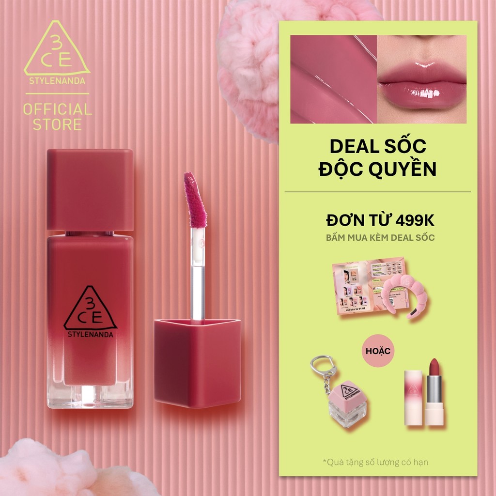 3ce son tint bóng mềm gummy oil tint