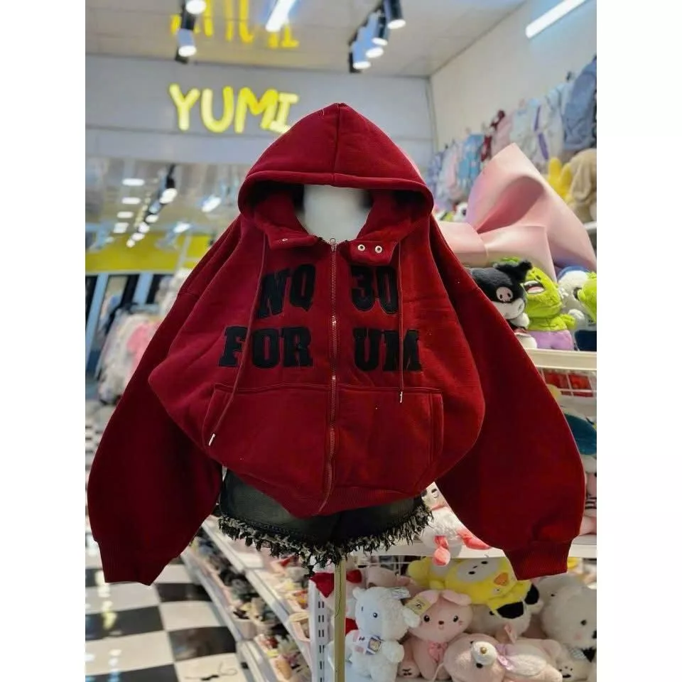 Áo khoác nỉ unisex mũ 2 lớp dài tay màu xám tiêu , thiết kế rộng rãi, tiện lợi cho cả nam và nữ-changchang