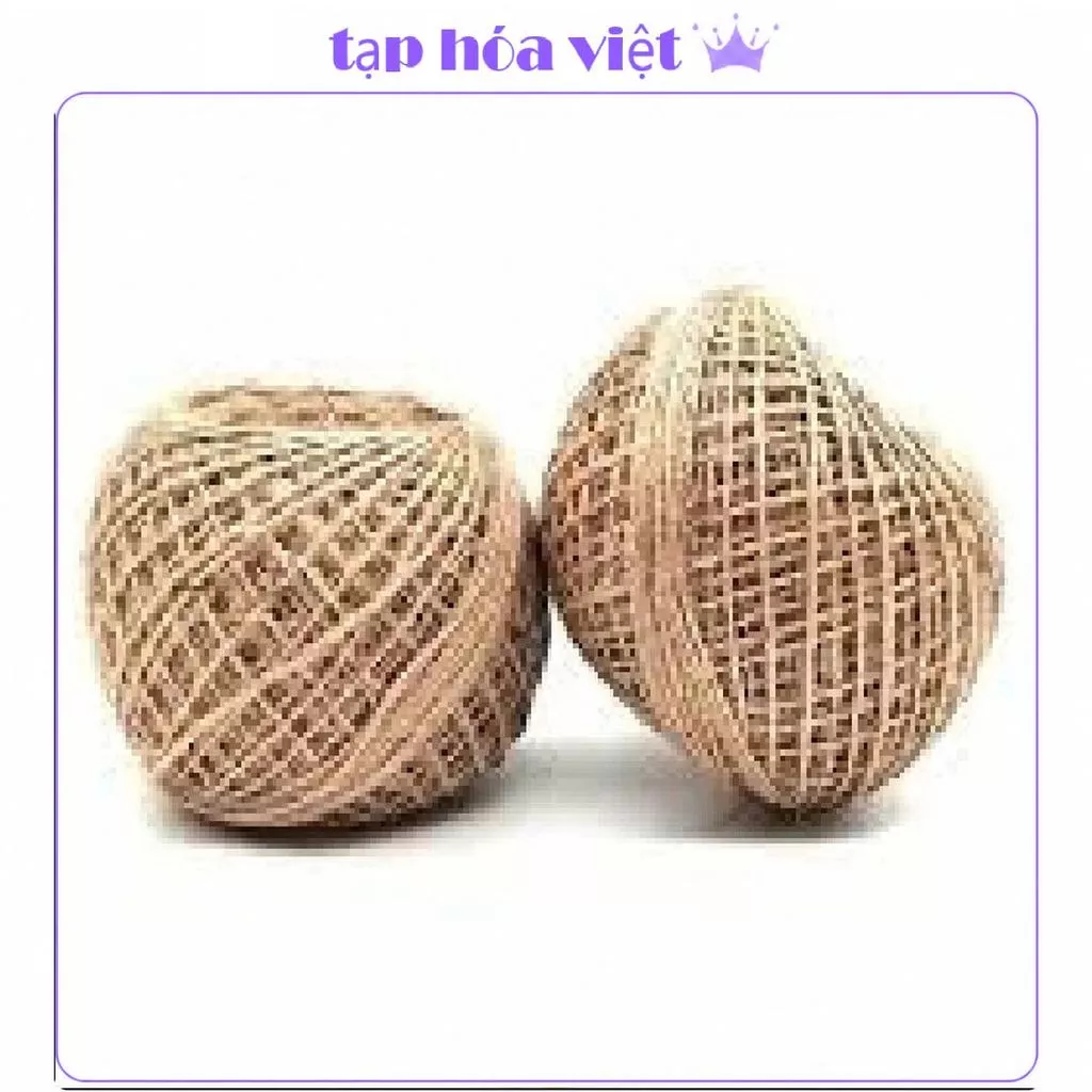 (2 CUỘN) DÂY GAI quấn bánh sinh nhật 50M 0.2cm, dây thừng gai decor