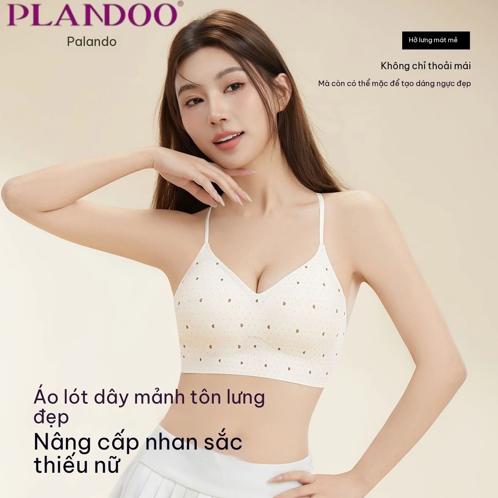 Hoa vỡ không dấu vết dây đeo vai mỏng đồ lót phụ nữ ngực nhỏ tụ lại hiển thị lớn mùa hè đẹp lưng chống chảy xệ áo ngực