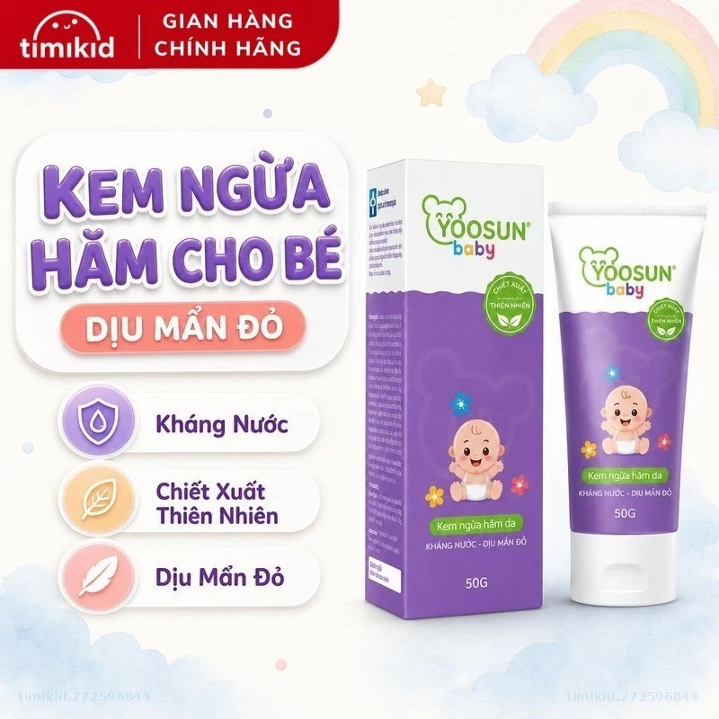 Kem Ngừa Hăm Yoosun Baby Cho Bé Giúp Giảm Hăm, Dịu Da Mẩn Ngứa