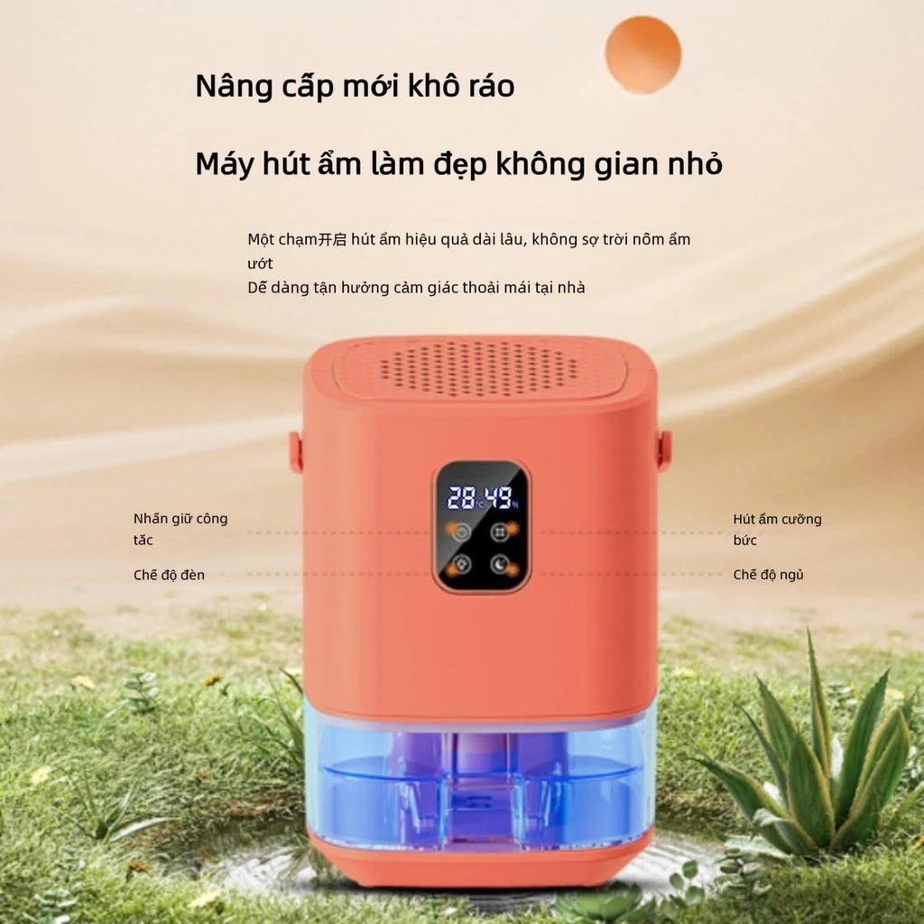Máy Hút Ẩm Mini Thông Minh Tiết Kiệm Điện Êm Ái Dưới 30dB Phù Hợp Phòng Ngủ Trẻ Nhỏ ✨Chiosala30.vn✨