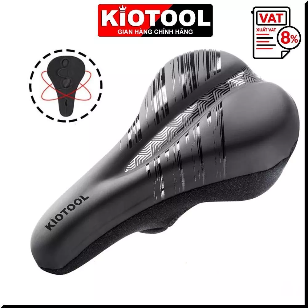 Vỏ bọc yên xe đạp KIotool Gel silicone mềm mại dày chống trượt
