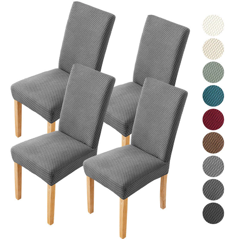 [Sản phẩm mới] Vỏ bọc ghế đàn hồi Bốn mùa Vỏ bọc ghế ăn Jacquard đa năng Hộ gia đình Chống trượt Vỏ ghế chống mài mòn Chống thấm dầu
