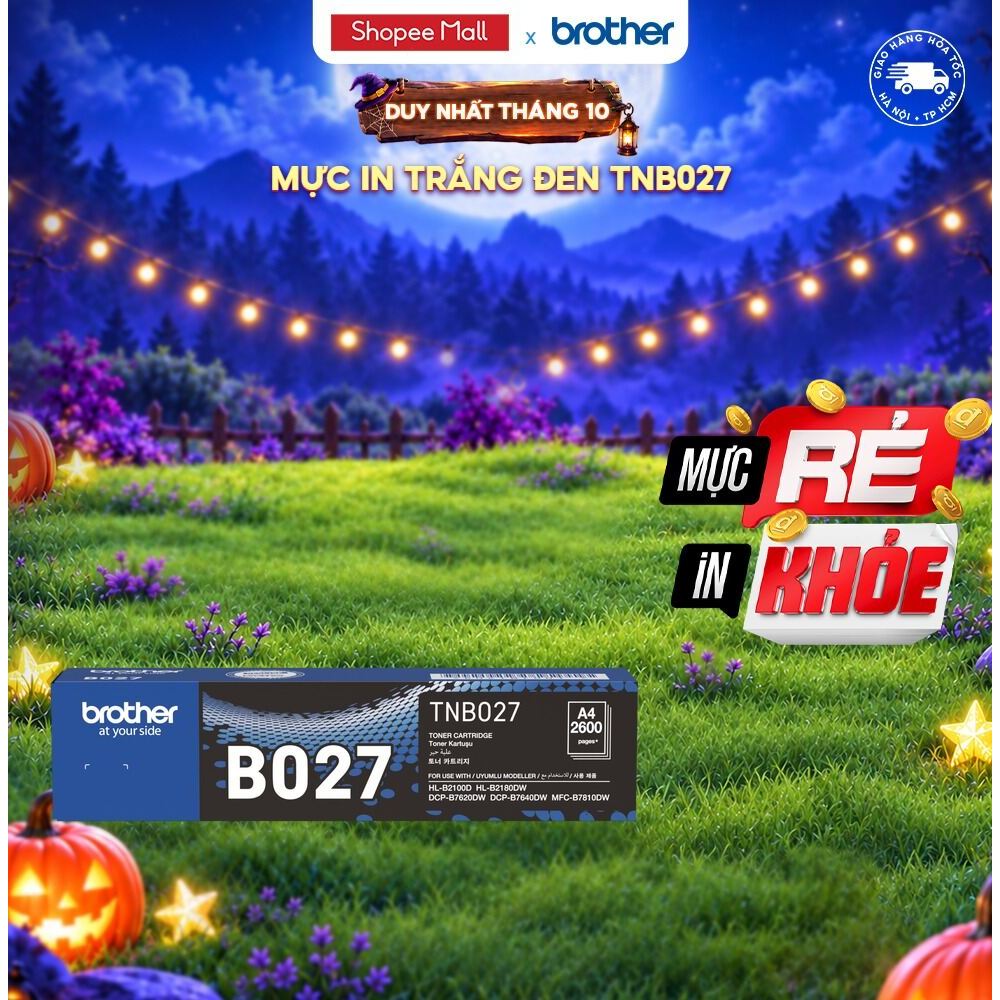 Mực in laser 2,600 trang Brother TNB027