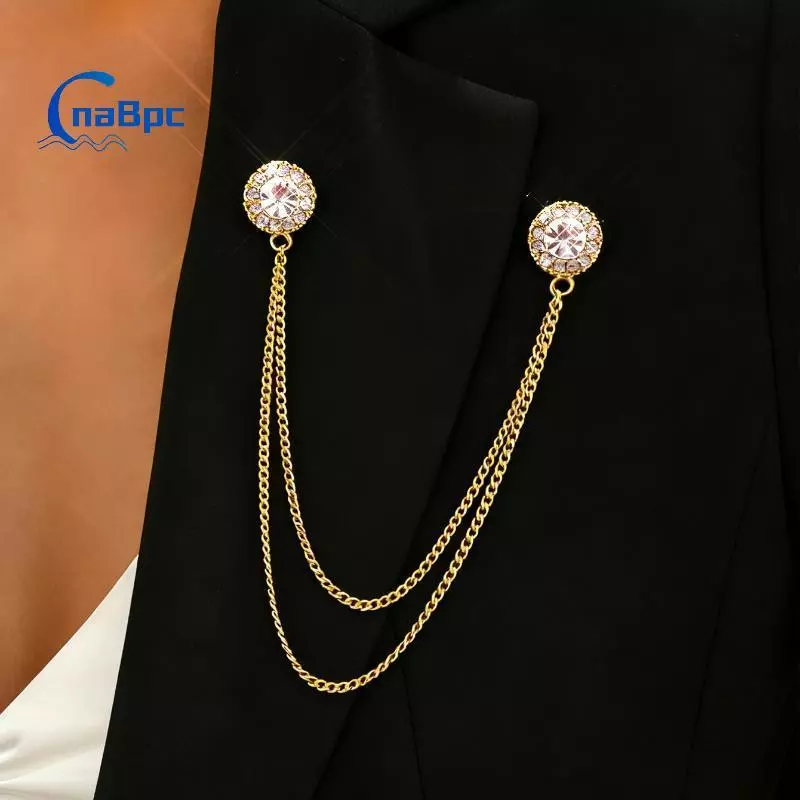 < CnaBpc > Vintage Sao Biển Conch Trâm Pin Với sel Dây Xích Dressy Ve Áo Pin Quà Tặng Cho Đám Cưới Phù Hợp Với Áo Sơ Mi Cổ Trang Trí Mới