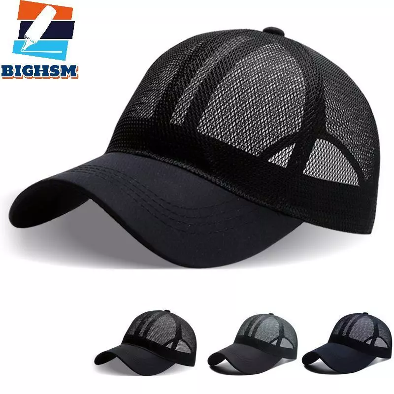 [BIGHSM] Mũ Nam Mùa Hè Openwork Vành Lưới Thoáng Khí Mũ Thể Thao Ngoài Trời Bóng Chày Nữ Sunhat