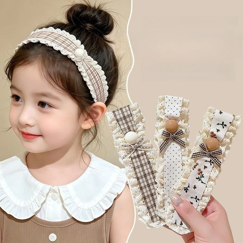 Thời Trang Cô Gái Hoa Velcro Cà Phê Sữa Đơn Giản Hàn Quốc Không Làm Tổn Thương Tóc Dán