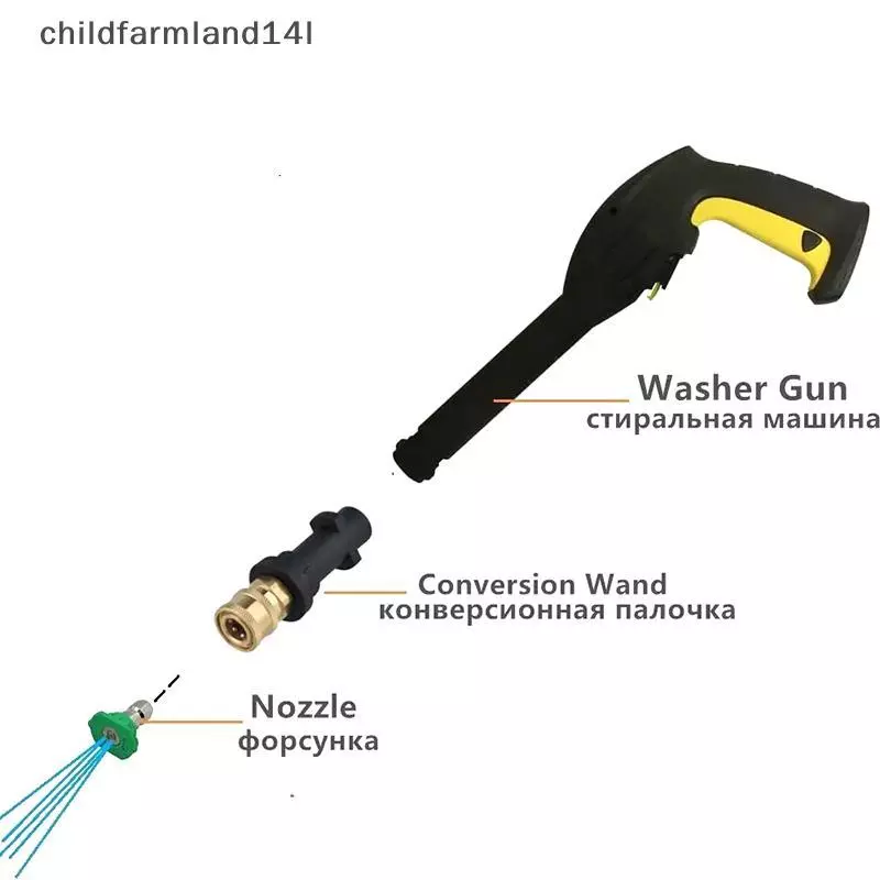 Áp Lực Máy Giặt Adapter Đến 1 / 4 "Qui Phát Hành Đầu Nối Vòi Phun Cho Xe Máy Giặt Tưới Nước Qui Connect Adapter