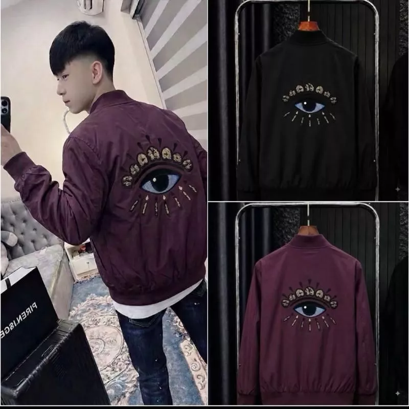 Áo Khoác Bomber Gió Thêu Mắt Cực Đẹp Chất Gió 2 Lớp Thời Trang Nam Nữ Hottrend Boy Phố