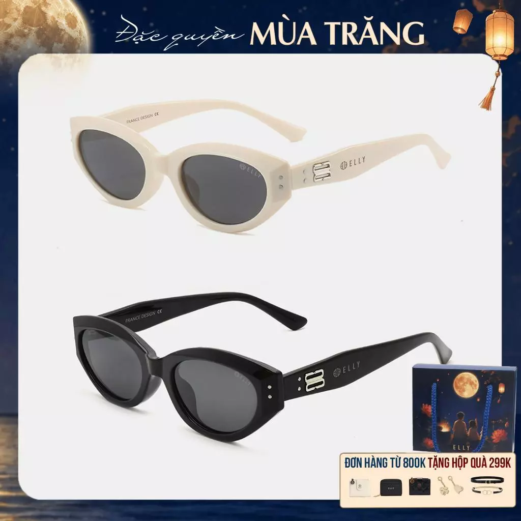 Kính mắt nữ ELLY EK150 gọng TR90 tròng phân cực TAC chống tia UV400 chống chói tăng độ rõ nét thời trang cao cấp