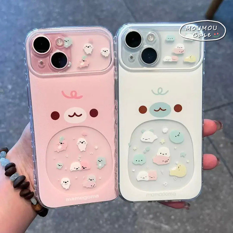 Ốp Lưng Cho IPhone 11 17 15 13 16 12 14 Pro Max 16 15 7 8 14 Plus AIR XR Con Dấu Dễ Thương Thay Đổi Tức Thì 17 Bìa Mềm