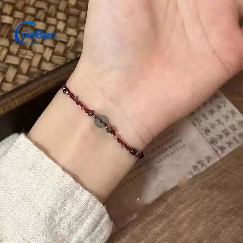 < CnaBpc > Retro Phong Cách Trung Hoa Có Thể Điều Chỉnh Handmade Dây Bím Vòng Tay Đính Hạt Vòng Tay Quyến Rũ Vòng Tay Thời Trang Cặp Đôi Vòng Tay Trang Sức Mới