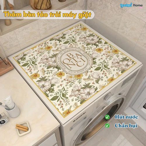 Thảm Lót Máy Giặt Nomihome Thấm Hút Nước, Chống Bụi, Nước Giặt, Thảm Trải Máy Giặt, Lò Vi Sóng VN-8105