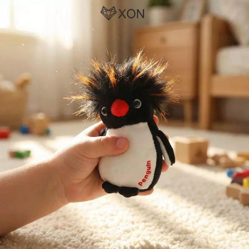 [XON] Móc khóa sang trọng hình chim cánh cụt nổ cho Bapa Trẻ em Linh vật hoạt hình dễ thương Đồ trang trí động vật nhồi bông để trang trí túi đi học [Mina]