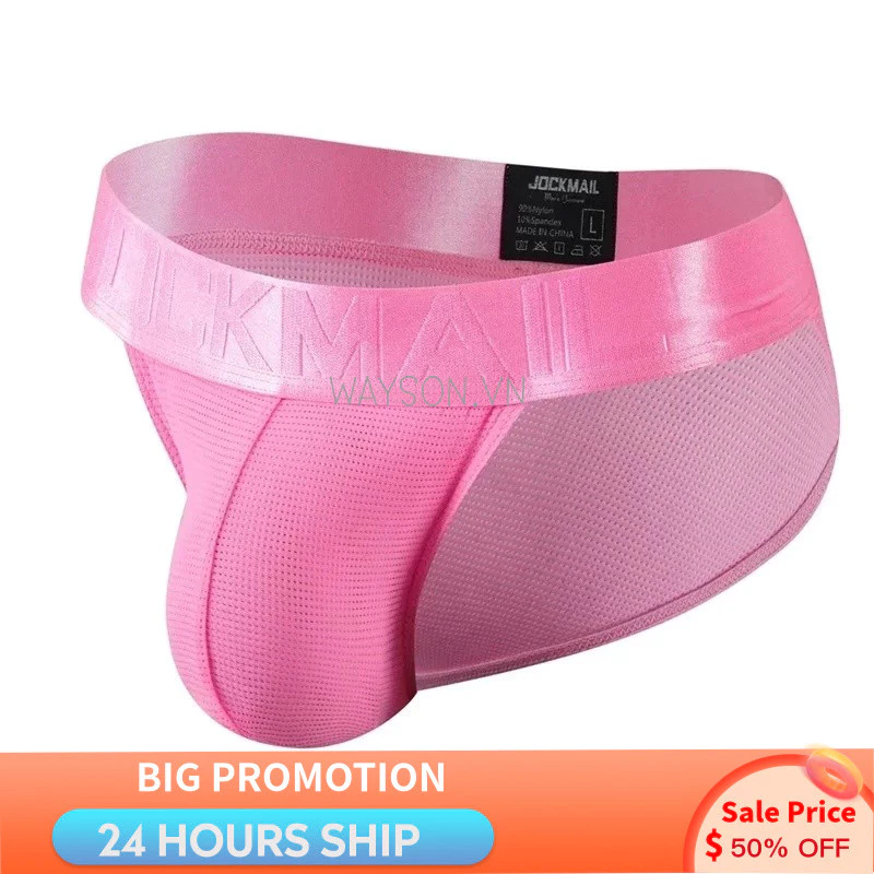 {READY STOCK} Quần lót nam gợi cảm Quần lót nylon Lưới khô nhanh Quần lót nam Bikini Slip Quần lót nam Tanga Nylon SPANDEX