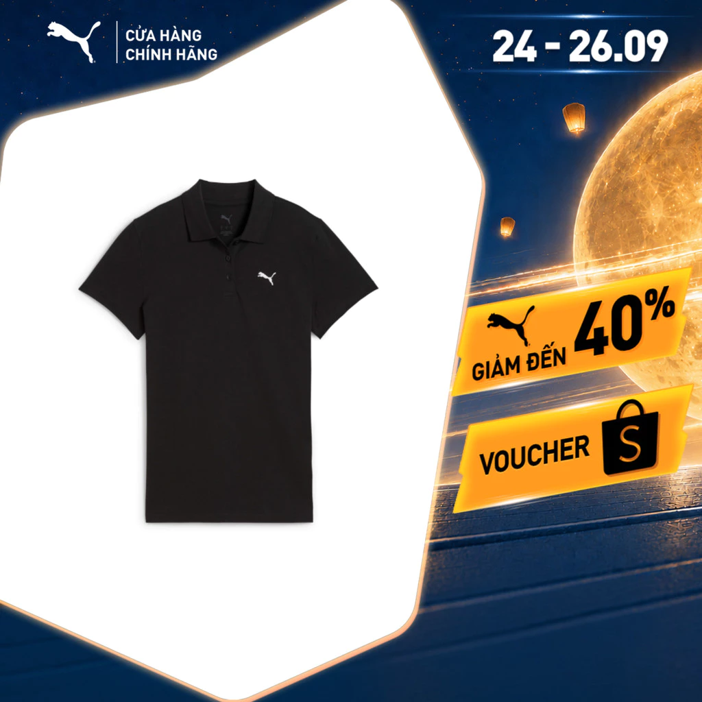 Áo Thun Polo Thời Trang PUMA Nữ ESS Black Màu Đen