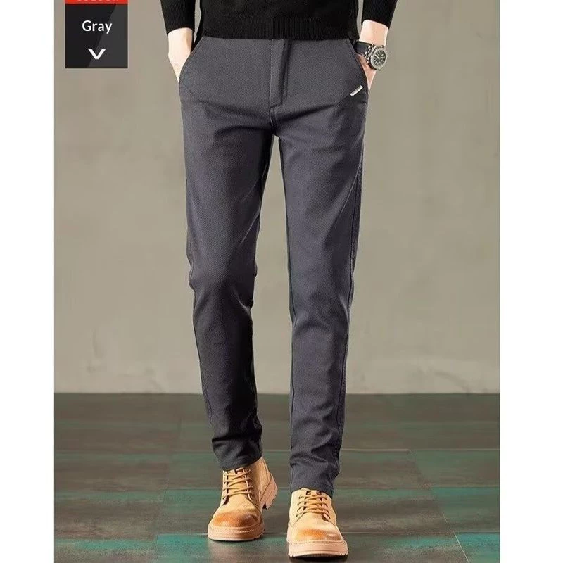 Quần Nam Slim Fit Chân Thẳng Thoải Mái Phong Cách Công Sở Quần