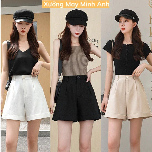 QUẦN SHORT GẬP GẤU QUẦN SHORT NỮ CÁ TÍNH ỐNG RỘNG TRẺ TRUNG WSH59