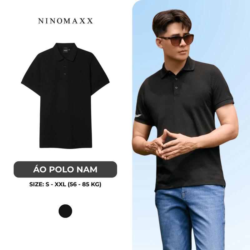 Áo Polo Nam Premium Ninomaxx Form Travel Fit DENSECOTTON Siêu Thấm Hút Giữ Form Tốt 2505005