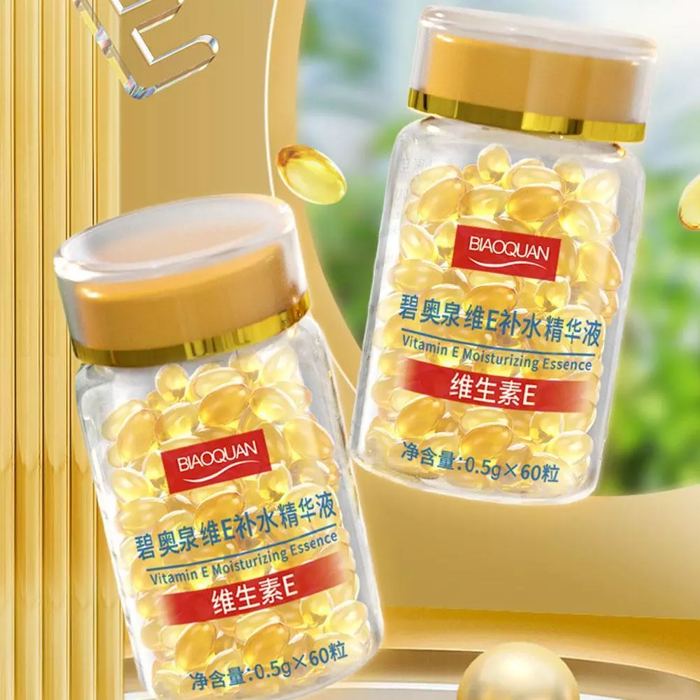 Tinh chất viên nang mềm Vitamin E Tinh chất dưỡng ẩm Vitamin E Chống nhăn Nuôi dưỡng mặt Giảm nếp nhăn