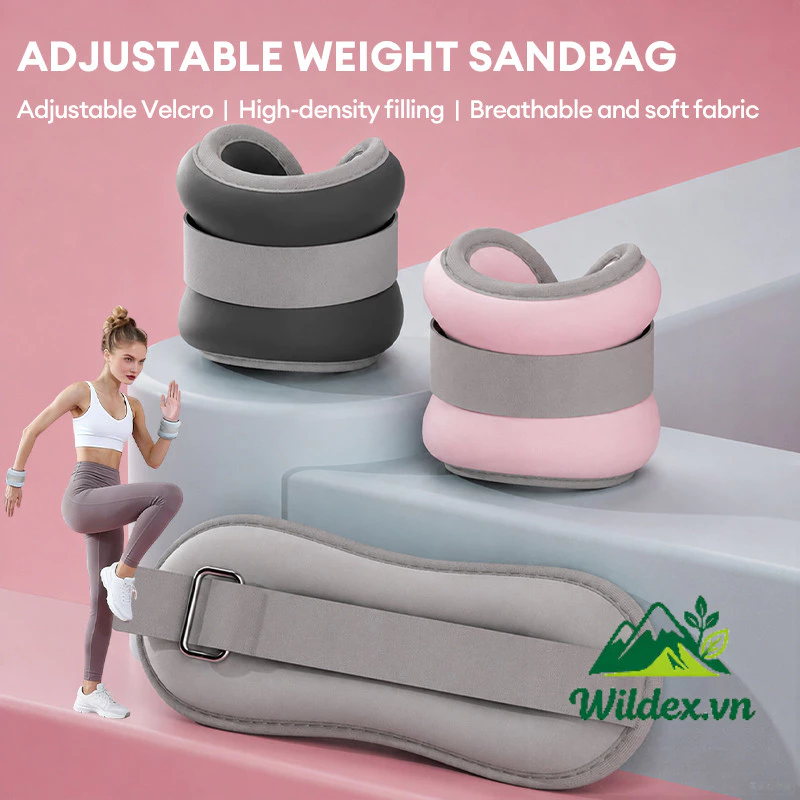 [Wx]Tạ Đeo Chân Tay 1kg - Tạ Tập Gym Chạy Bộ - Dụng Cụ Tăng Sức Bền Khi Tập Luyện Thể Thao