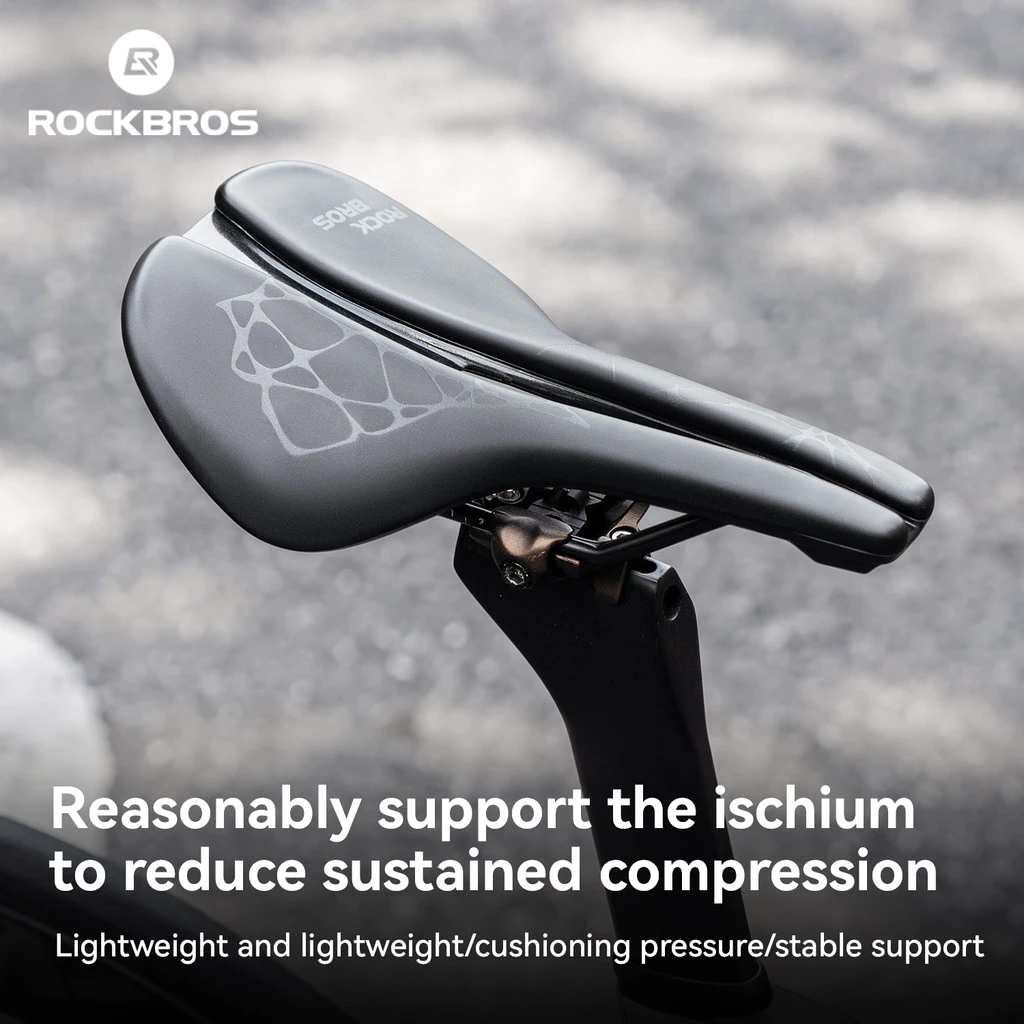 ROCKBROS Yên xe đạp thể thao thoải mái với thiết kế hợp lý Bề mặt chống nước PVC Thích hợp cho xe đạp đường trường MTB và xe đạp gấp