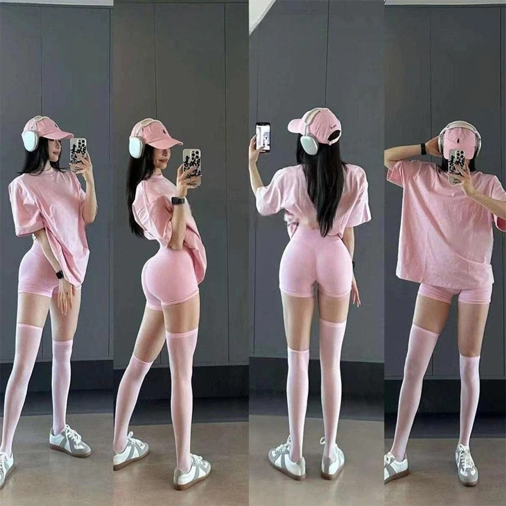 Quần Short Tập Gym Cạp Cao Lưng V Co Giãn Nữ Nâng Cấp