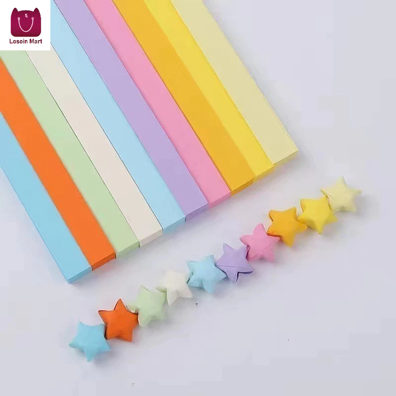 Những ngôi sao origami, bộ sưu tập màu chuyển sắc, origami ngôi sao may mắn, phiên bản huỳnh quang (540 mảnh)