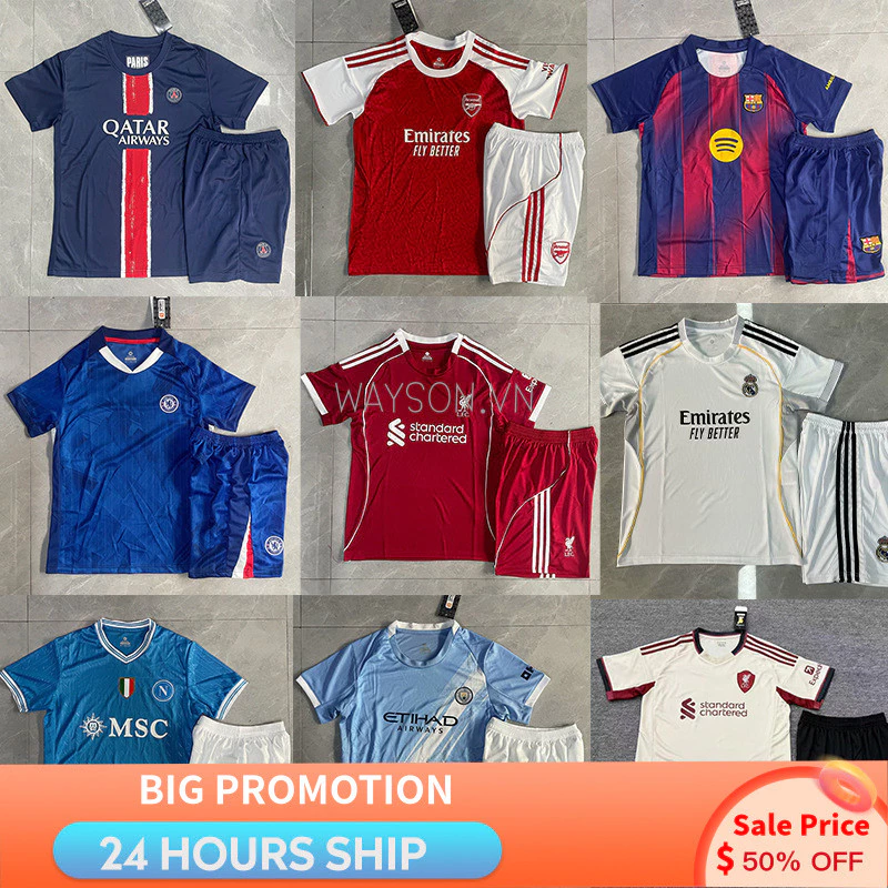 {SẴN SÀNG} 2526 King Balsa Massenna Liverpool Manchester United Chelsea Paris Player Edition Fan Edition Jersey