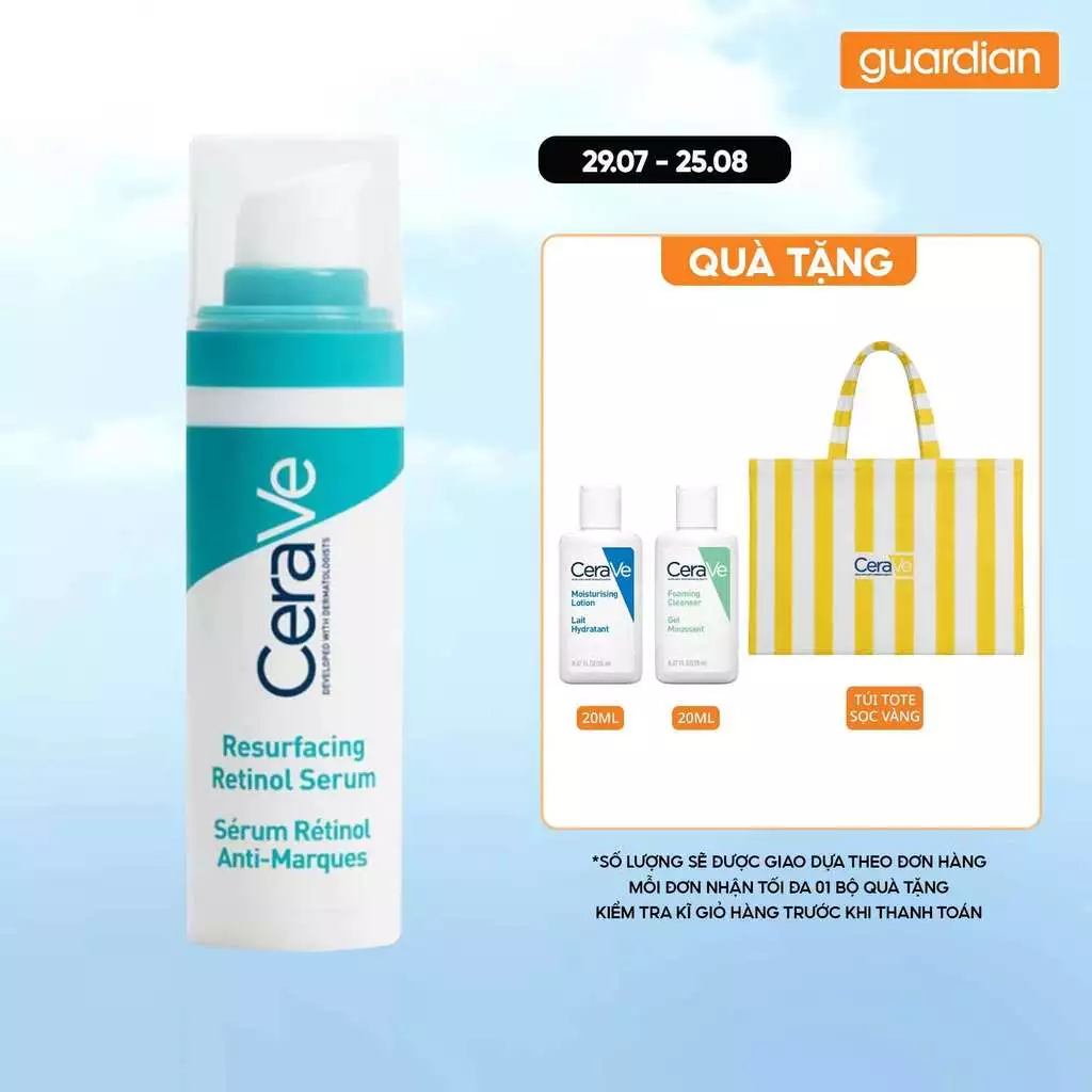 Chai CeraVe Resurfacing Retinol Serum 30 ml tại Guardian Official Store trên Shopee