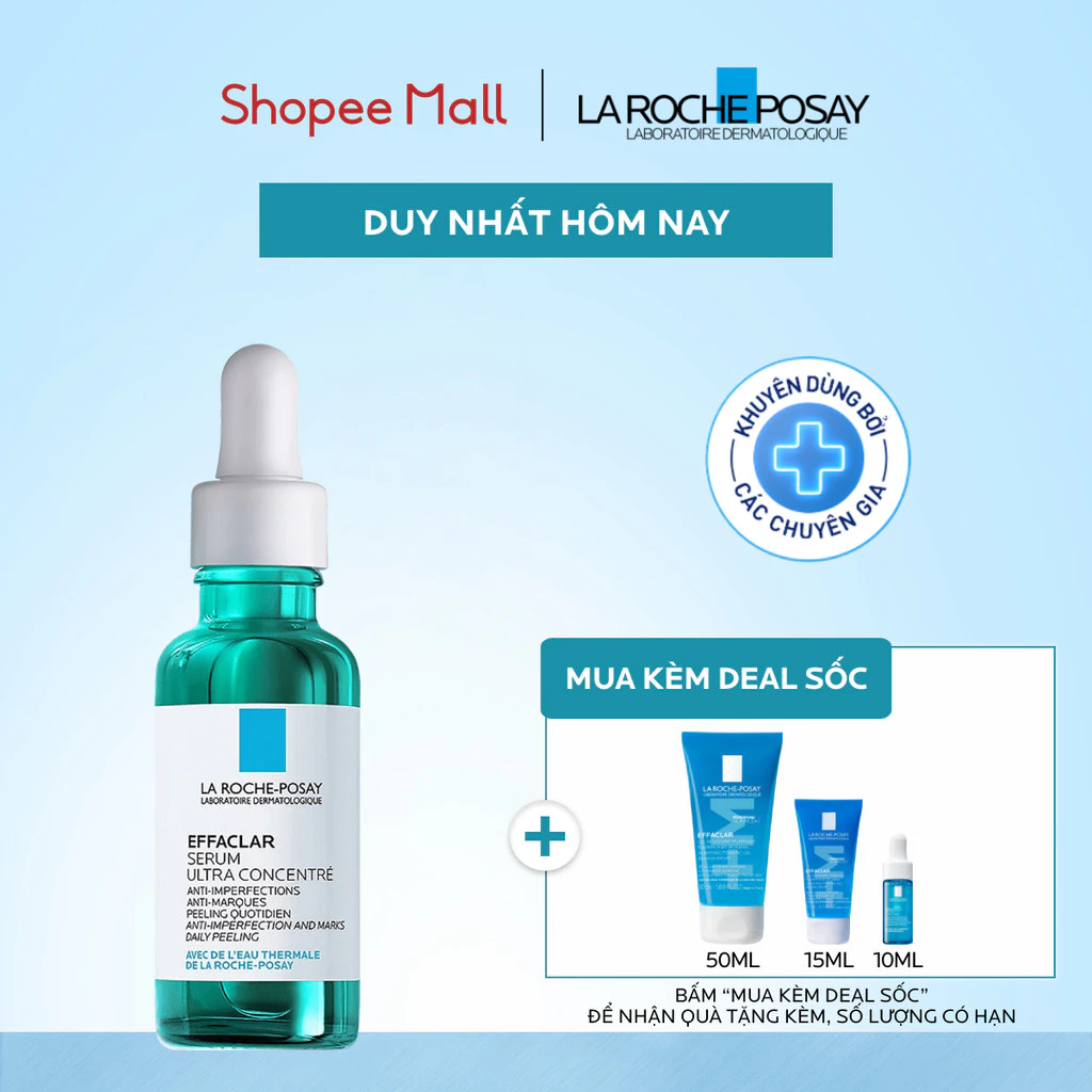 Dưỡng chất giảm mụn 3 tác động La Roche-Posay Effaclar Serum 30ml