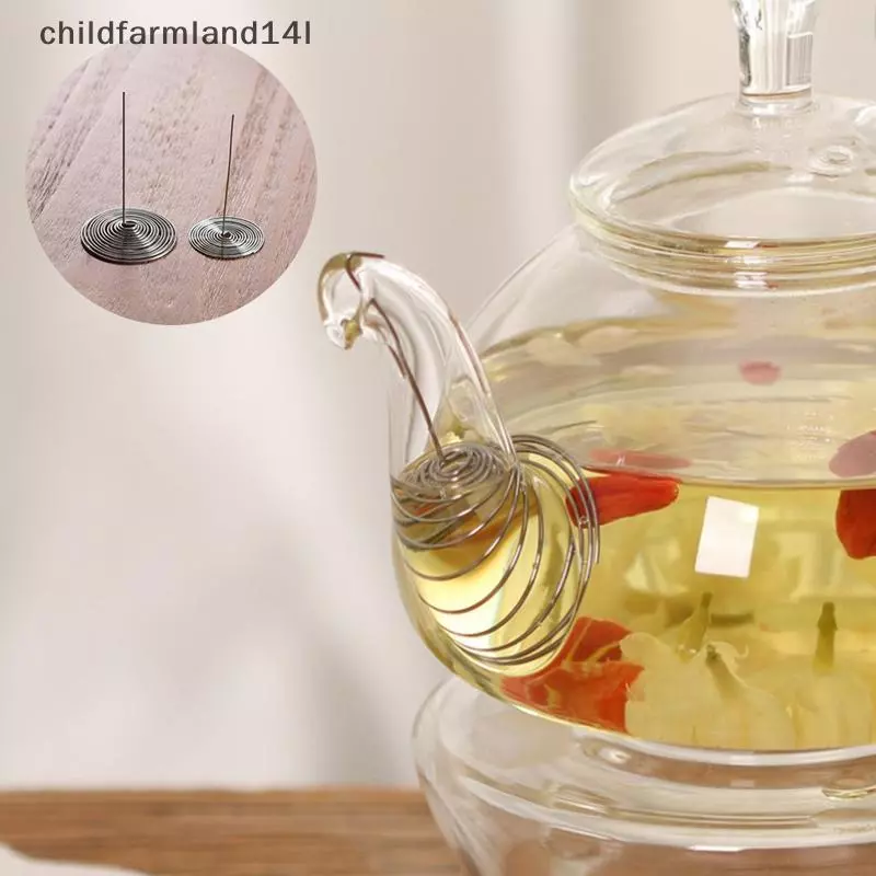 3 Chiếc Thép Không Gỉ Bền Ấm Trà Vòi Phun Lò Xo Lọc Ấm Trà Lọc