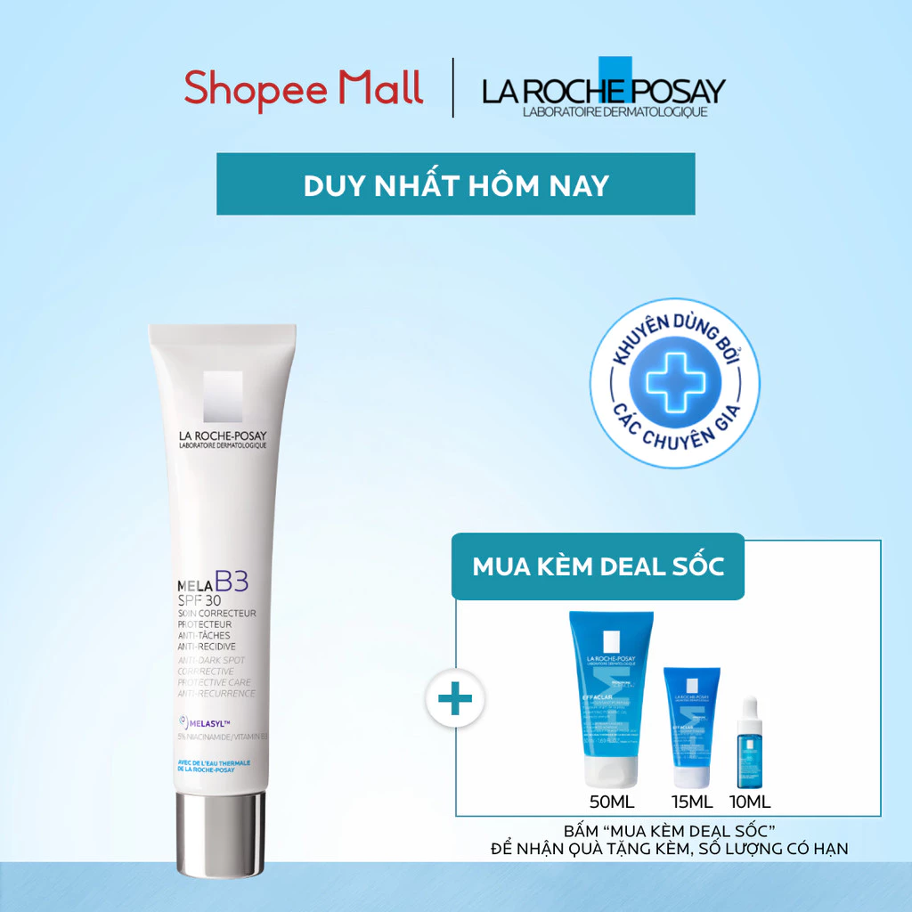 Kem dưỡng giúp mờ thâm nám, dưỡng sáng da La Roche-Posay Mela B3 Cream 40ml
