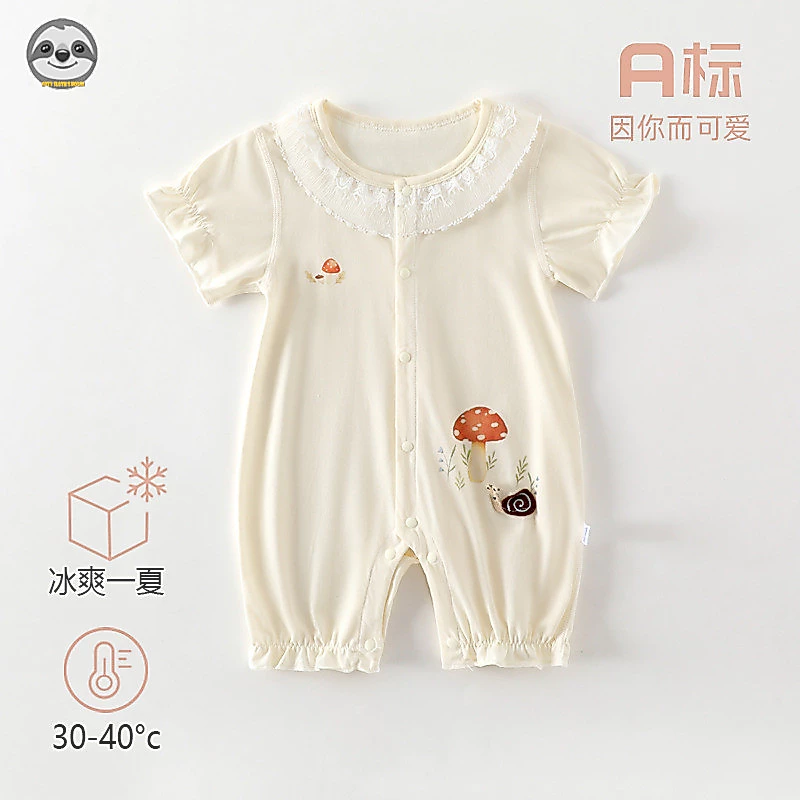 Bộ áo liền quần ngắn tay mỏng mùa hè cho bé / Bộ áo liền quần sơ sinh Class a / Bộ áo liền quần dễ thương cho bé gái