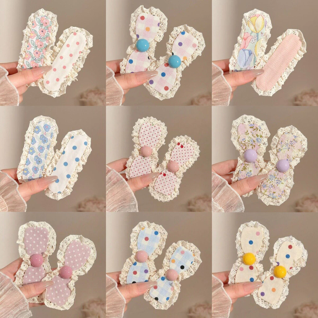 Bangs Dán Cho Trẻ Em Bé Gái Velcro Tóc Bộ Magic Dán Dán Dễ Thương Chấm Hoa Tóc Phụ Kiện Tóc