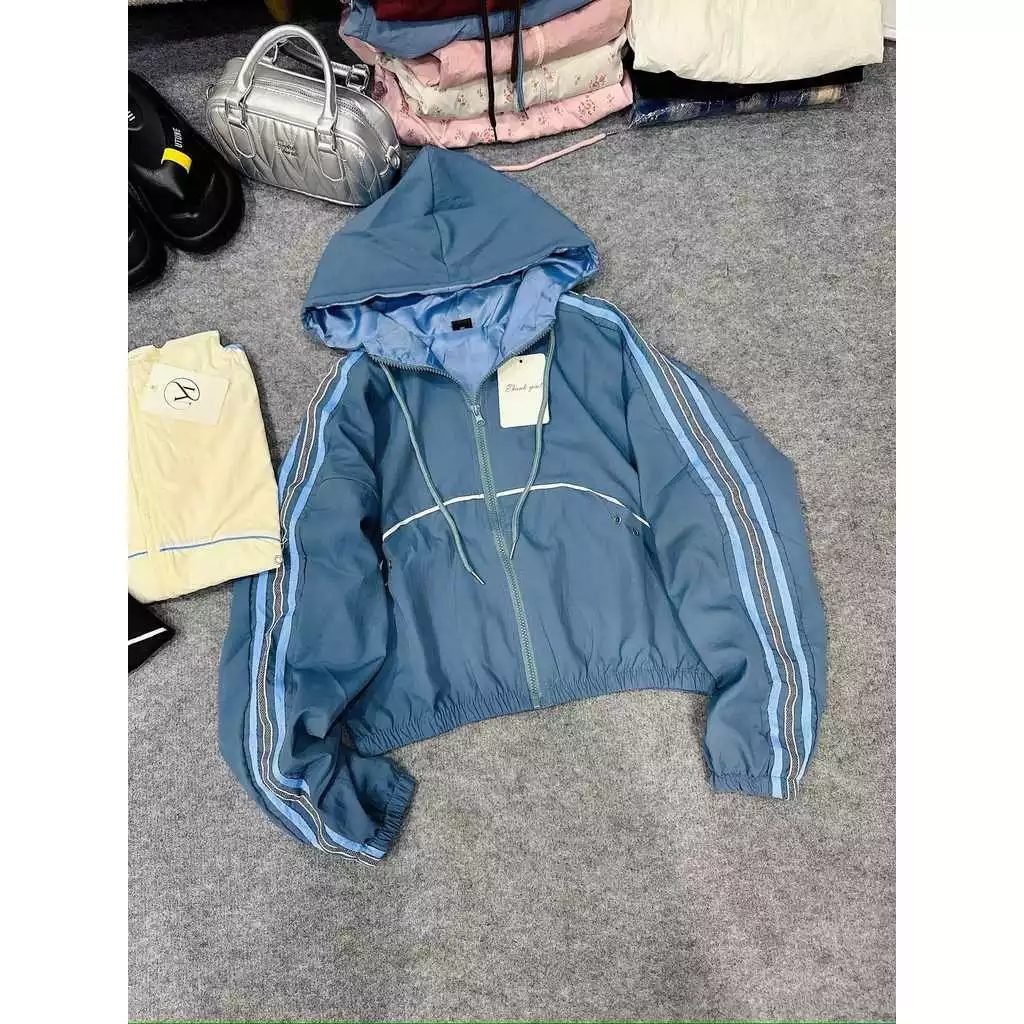 Áo Khoác Gió Nam Nữ Dù Nhăn 2 Lớp Có Nón Chống UV Form Hot Trend NY NA STORE