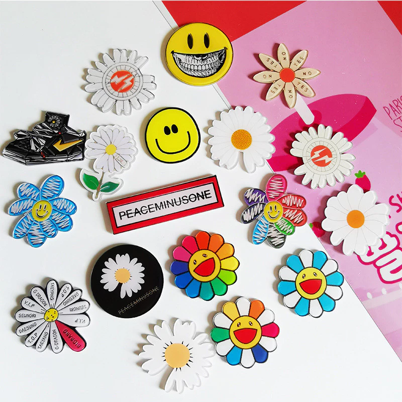 Rẻ Kpop Idol BIGB G-DRA Acrylic Trâm Cài Thiết Kế Hoa Cúc Trâm Cài Chân nlp
