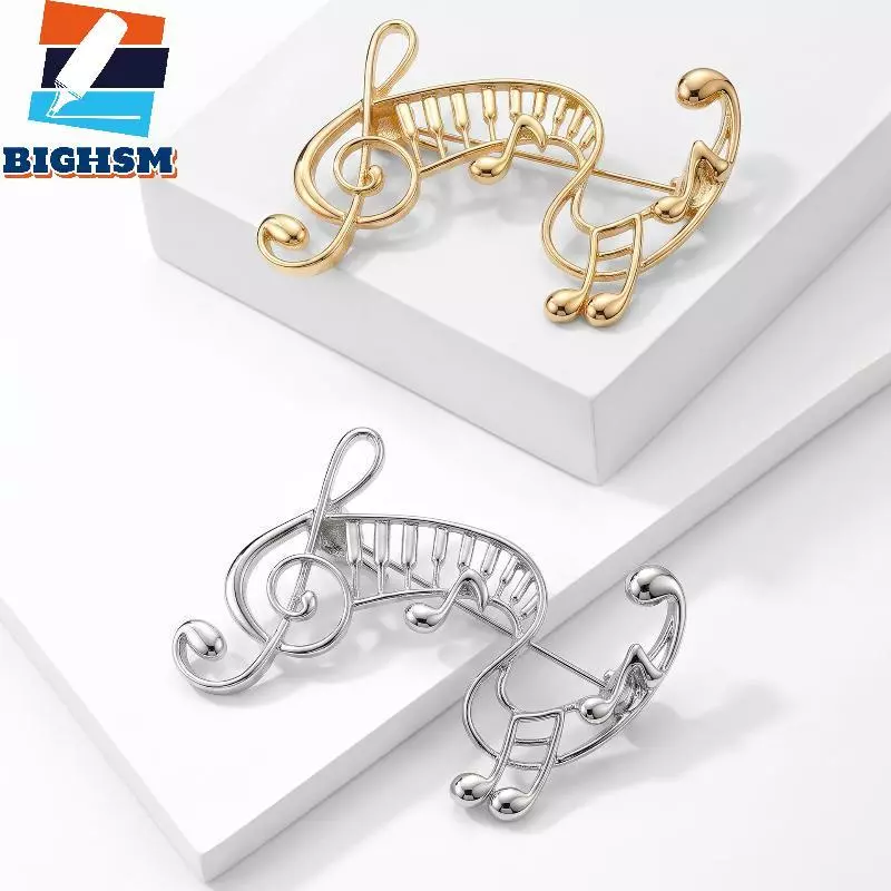 [BIGHSM] 1 Chiếc Kim Loại Ghi Chú Âm Nhạc Trâm Cài Cho Nữ Thanh Lịch Mờ Hoàn Thiện Hợp Kim Trâm Cài Trang Sức Hợp Thời Trang Cho Người Hâm Mộ Âm Nhạc Trang Trí Tập Hợp Cuối Tuần