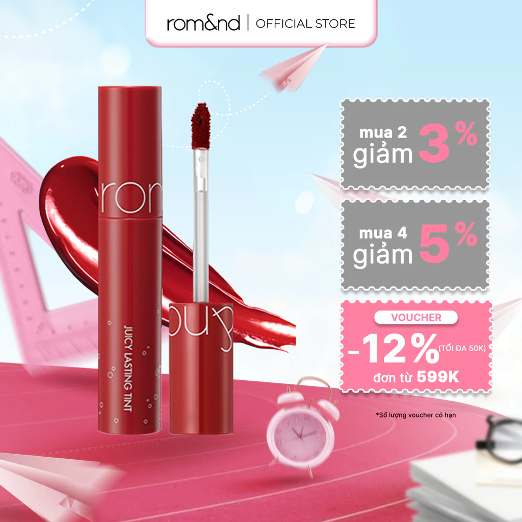 [Rom&nd] [Màu 14-17] Son Tint lì ngọt ngào Hàn Quốc Romand Juicy Lasting Tint 5.5g