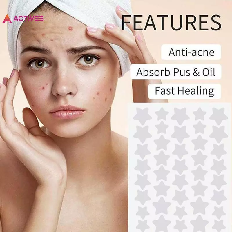 < Activee > 200 / 400 CÁI Miếng dán Hỗ trợ giảm mụn kết hợp đầy màu sắc Star Heart Type Pimple Stier PE Facial Concealer Acnealer Cover Patches Nice