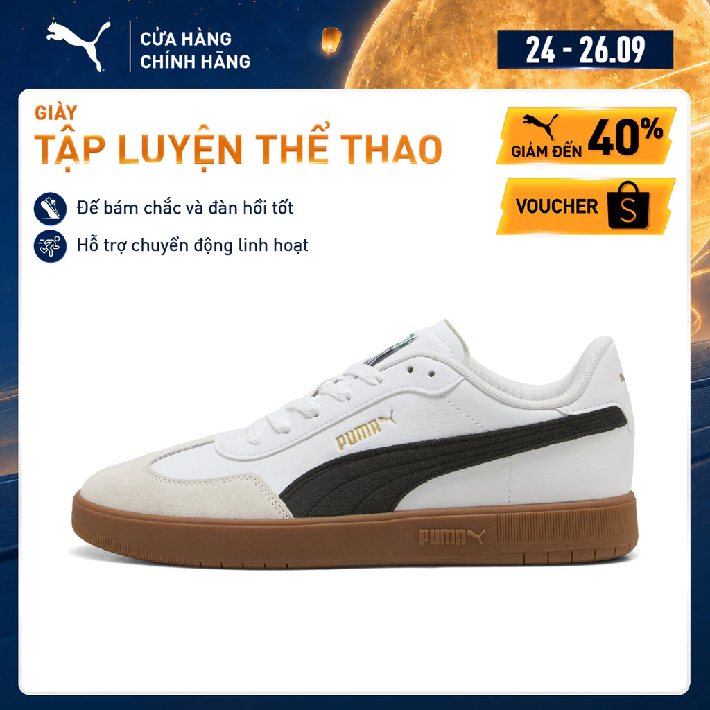 Giày Thể Thao PUMA Unisex Ascenso II White-Black-Gold-Vapor Gray Màu Trắng