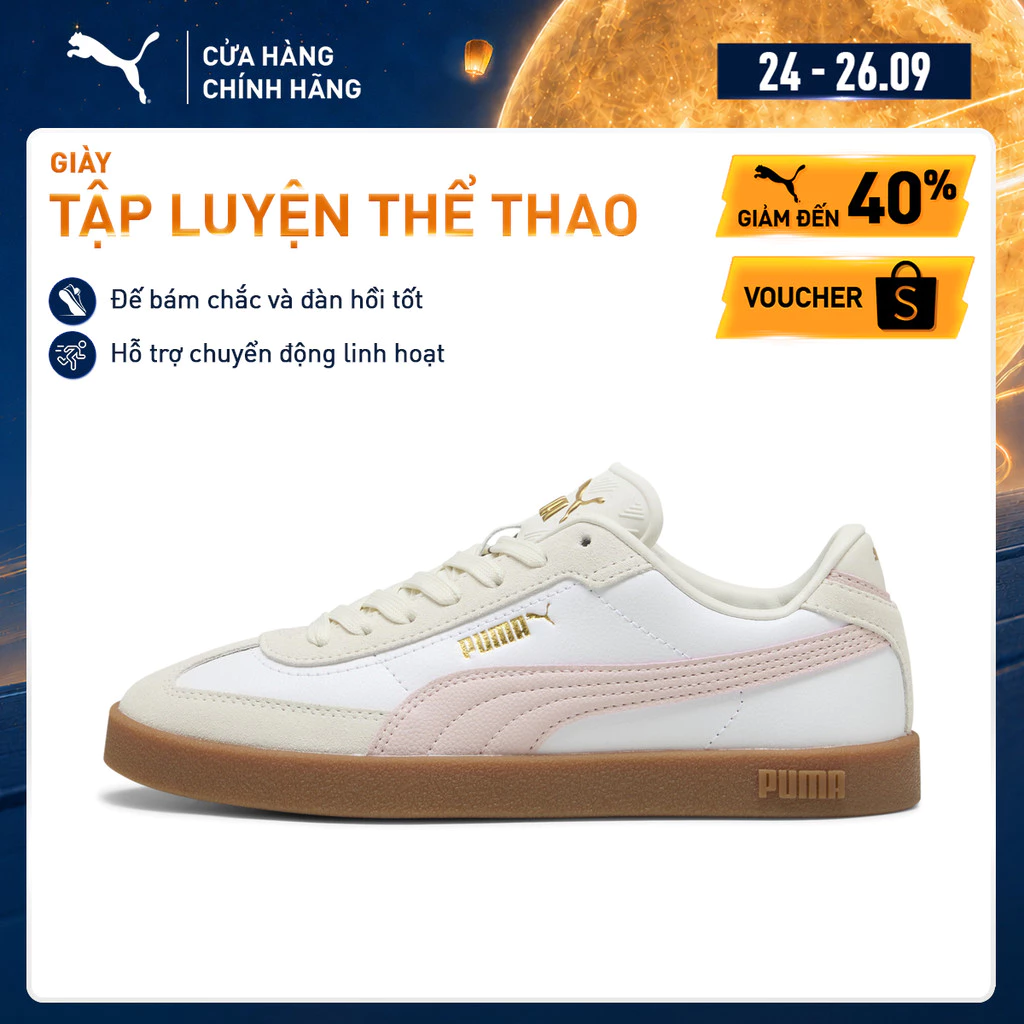 Giày Thể Thao PUMA Unisex Club II Era White-Mauve Mist Màu Trắng