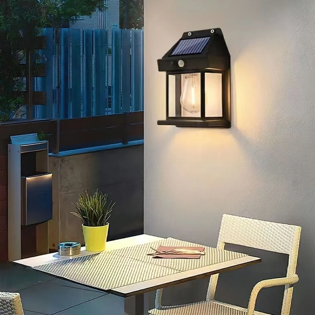 Đèn năng lượng mặt trời ALINE trang trí sân vườn biệt thự, cảm biến hồng ngoại, chống nước, ánh sáng mạnh, tiết kiệm