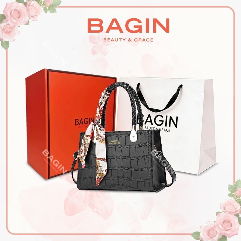 BAGIN Túi Đeo Vai Đa Thanh Lịch Cao Cấp - Tặng Đây Đeo Vai Khăn Lụa Tặng Tặng…